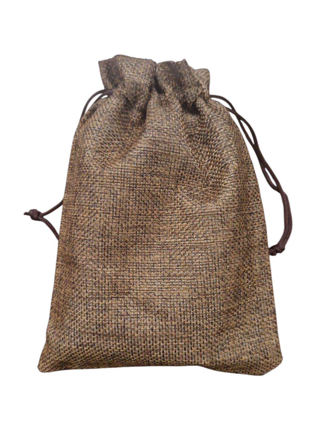Мішечок лляний для карт таро 17,5х12,5 см Коричневий - фото 1 Мішечок лляний для карт таро 17,5х12,5 см Коричневий - фото 1