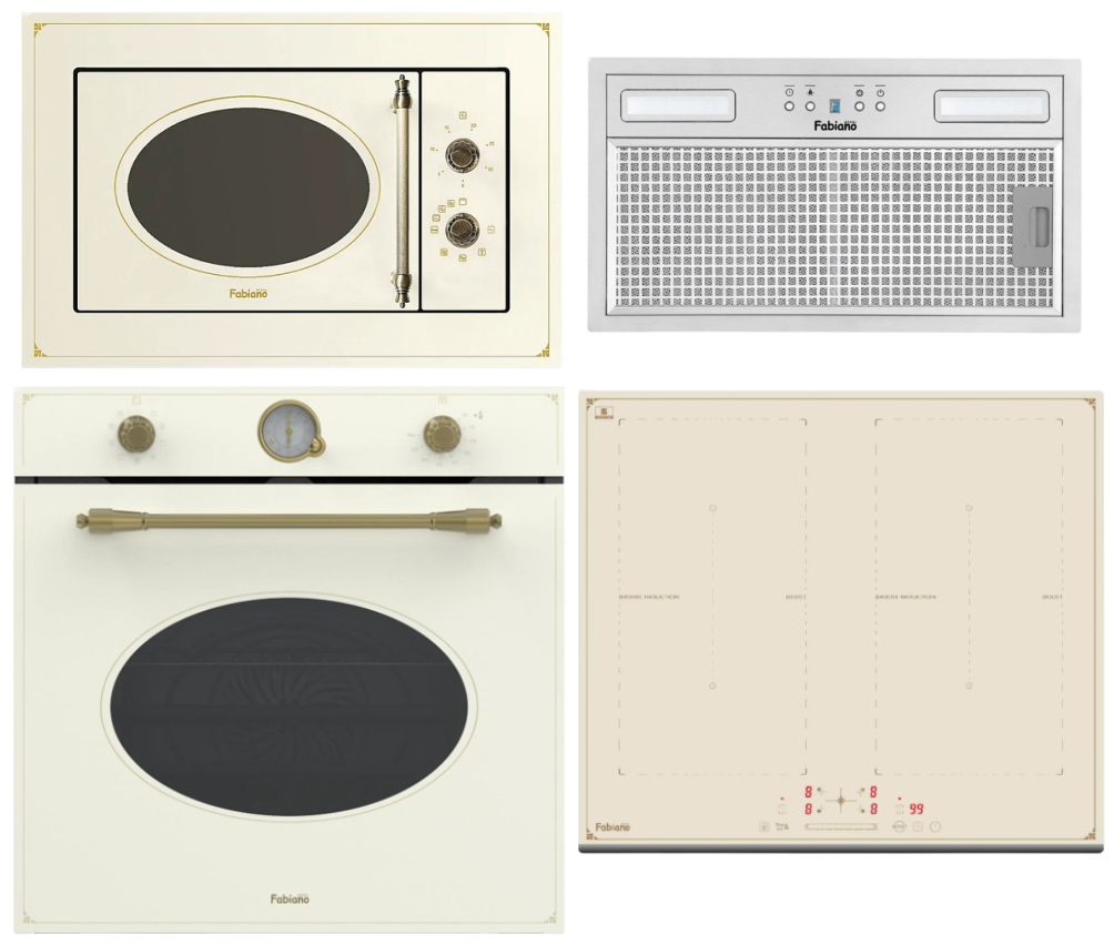 Комплект вбудованої техніки Induction Ivory (8500.012.0000)