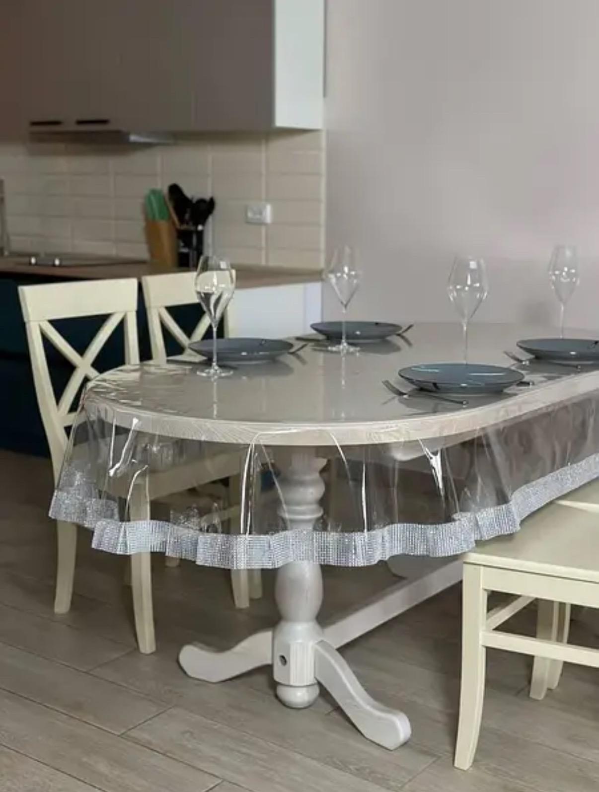 Скатерть силиконовая 150x260 см Cristal (150/260)