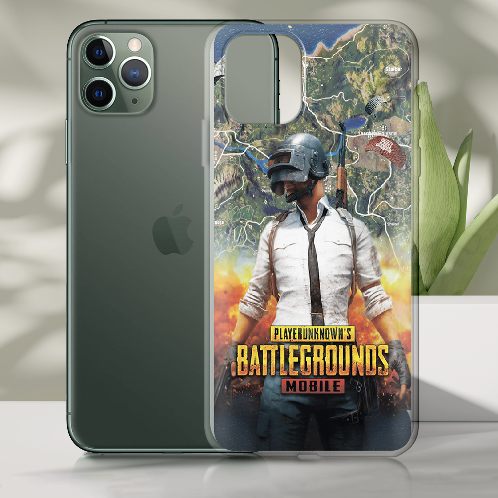 Чохол Boxface iPhone 11 Pro Max PUBG Mobile Прозорий силікон (38194-up2309-38194) - фото 2