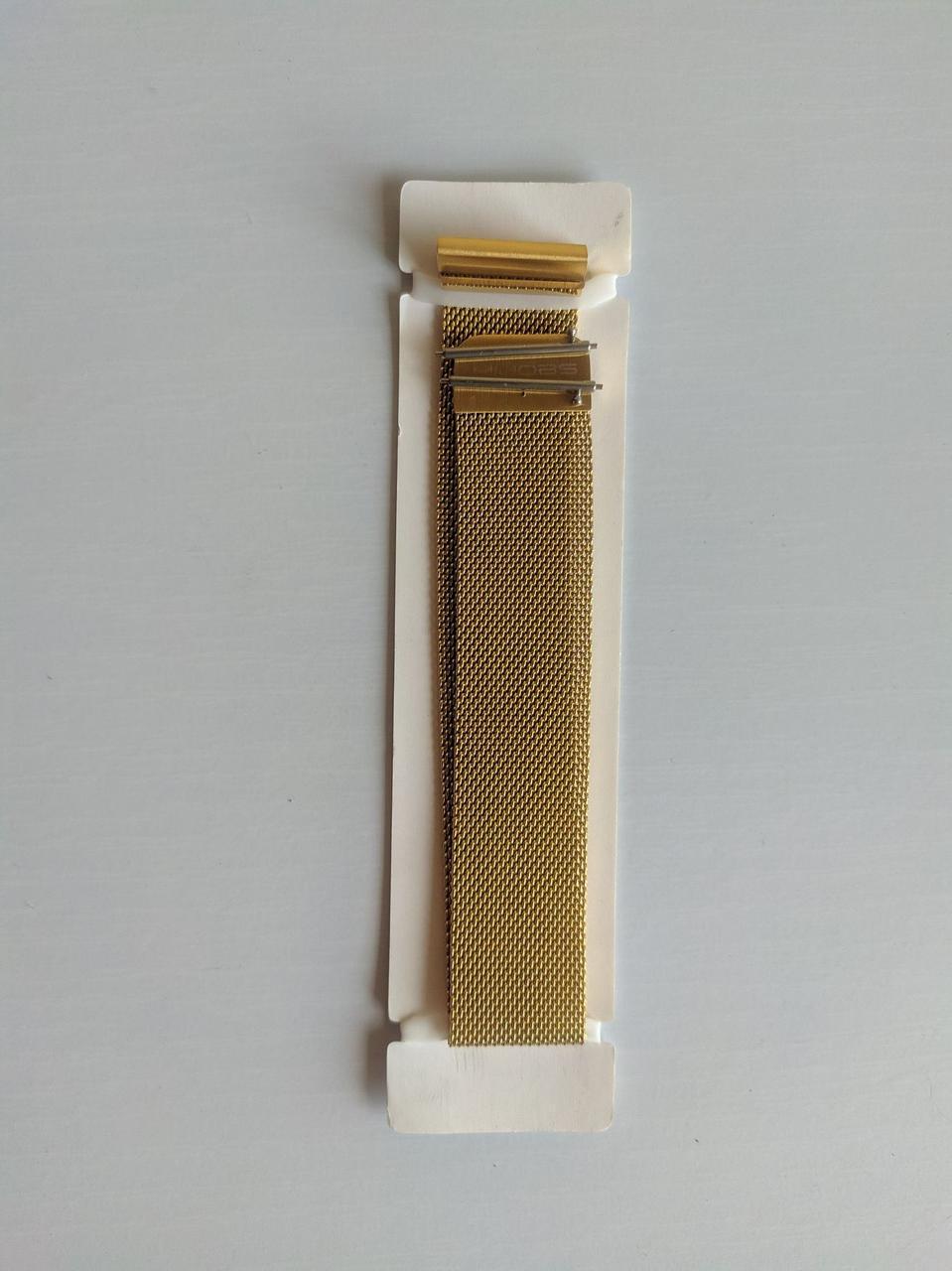 Ремешок для смарт-часов Mijobs миланская петля металлический 22 мм Золотой (1607P)