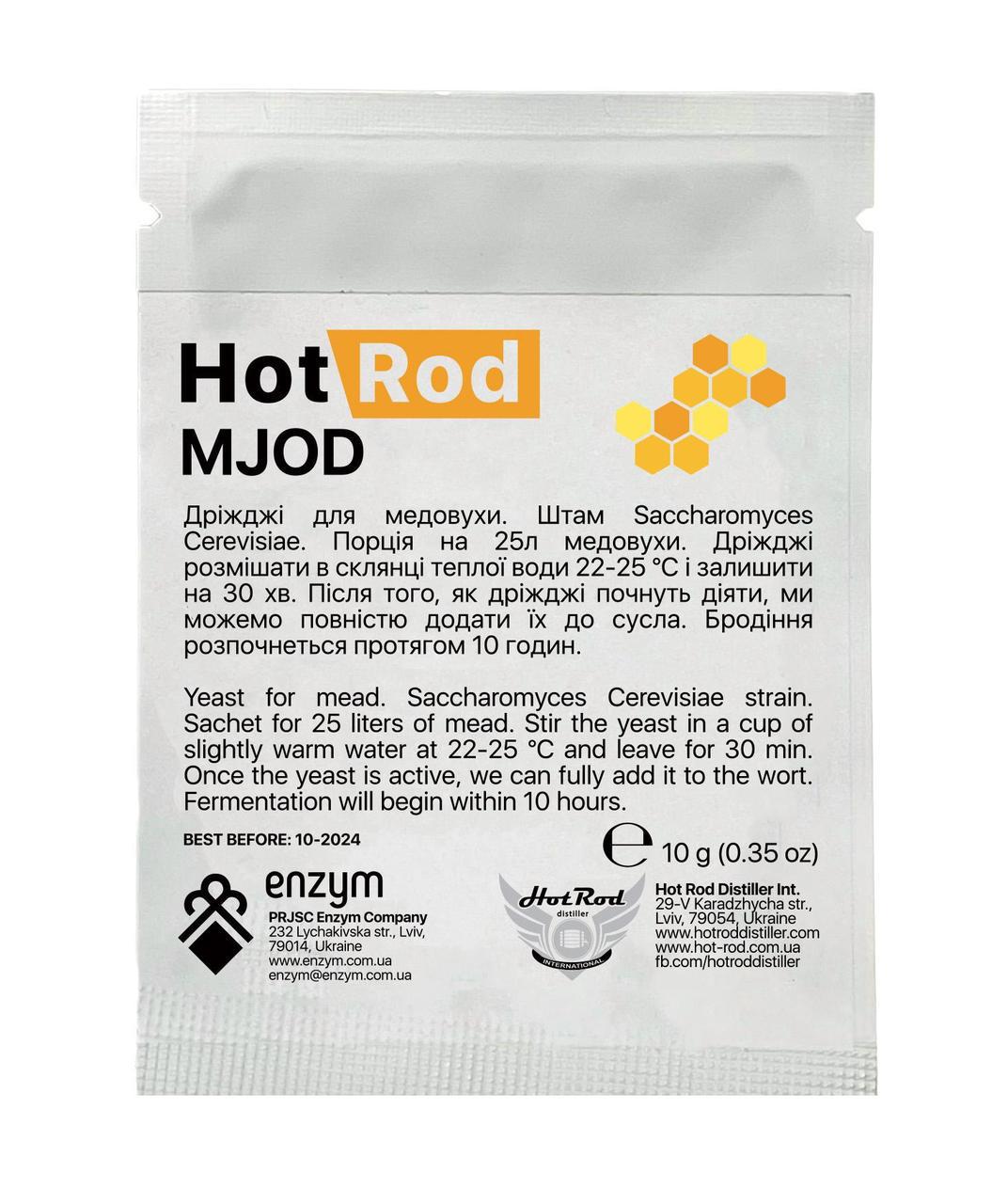Винные дрожжи Hot Rod Mjod 10 г