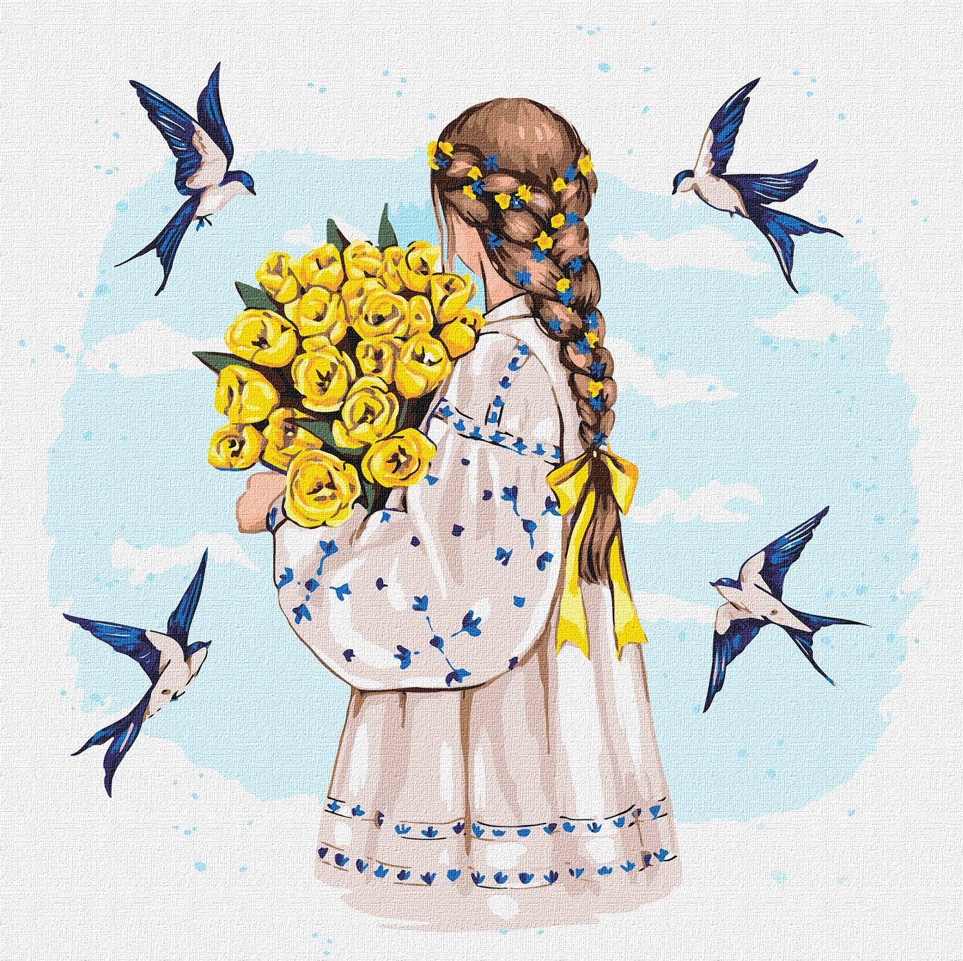 Картина по номерам Идейка Букет тюльпанов 40x40 см (Id-KHO2531)