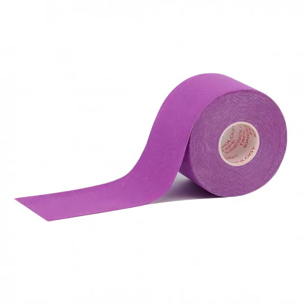 Тейп кінезіологічний Kinesiology Tape 5 см х 5 м Фіолетовий