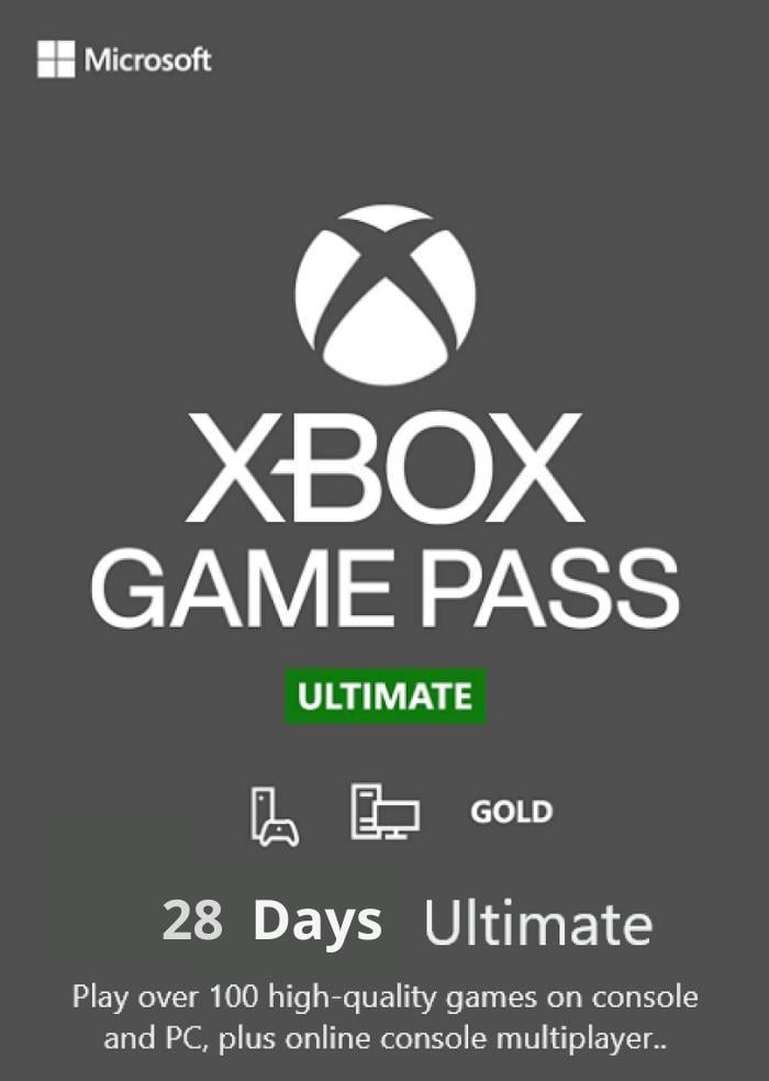 Підписка Xbox Game Pass Ultimate 28 днів Xbox One/Series та Windows 10 для всіх регіонів та країн (83018807)