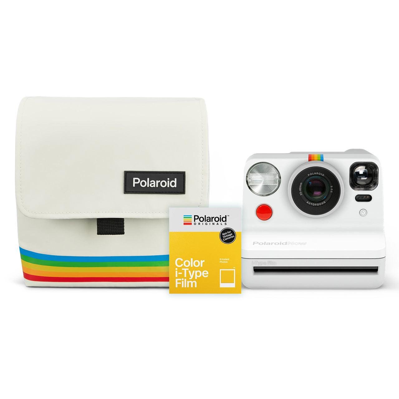 Камера моментального друку Polaroid Now + сумка-чохол + фотоплівка 10 шт. White