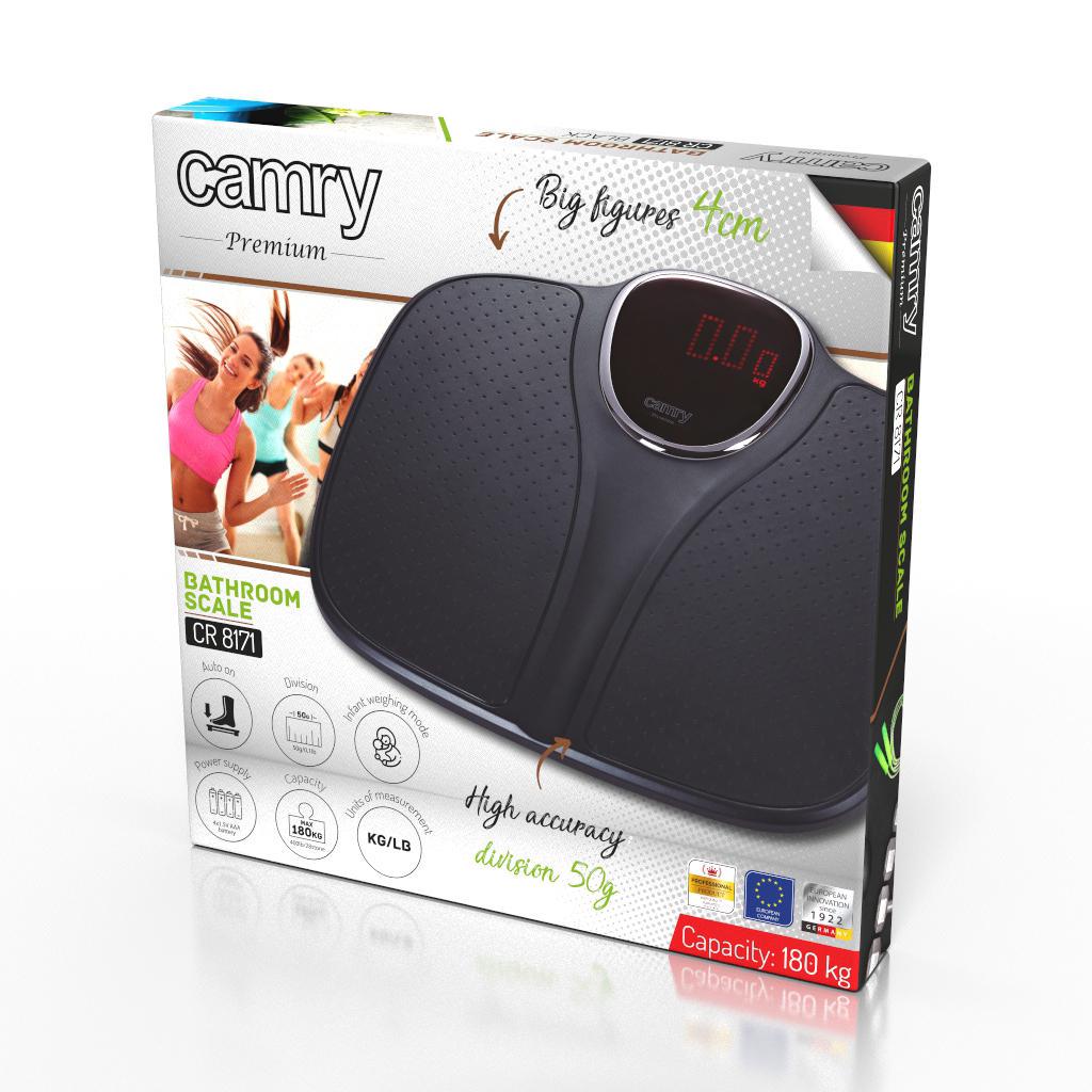 Весы напольные Camry CR 8171b 180 кг с функцией взвешивания младенцев - фото 15 Весы напольные Camry CR 8171b 180 кг с функцией взвешивания младенцев - фото 15