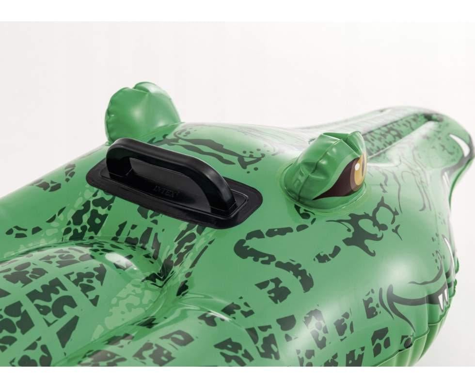 Плотик Intex 58546 Крокодил з ручкою 168х86 см (27309368) - фото 2 Плотик Intex 58546 Крокодил з ручкою 168х86 см (27309368) - фото 2