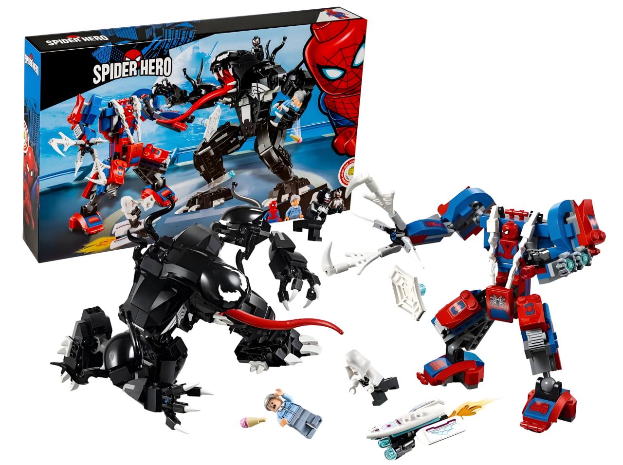 Конструктор детский Человек-паук против Венома 604 дет. (2E11188)