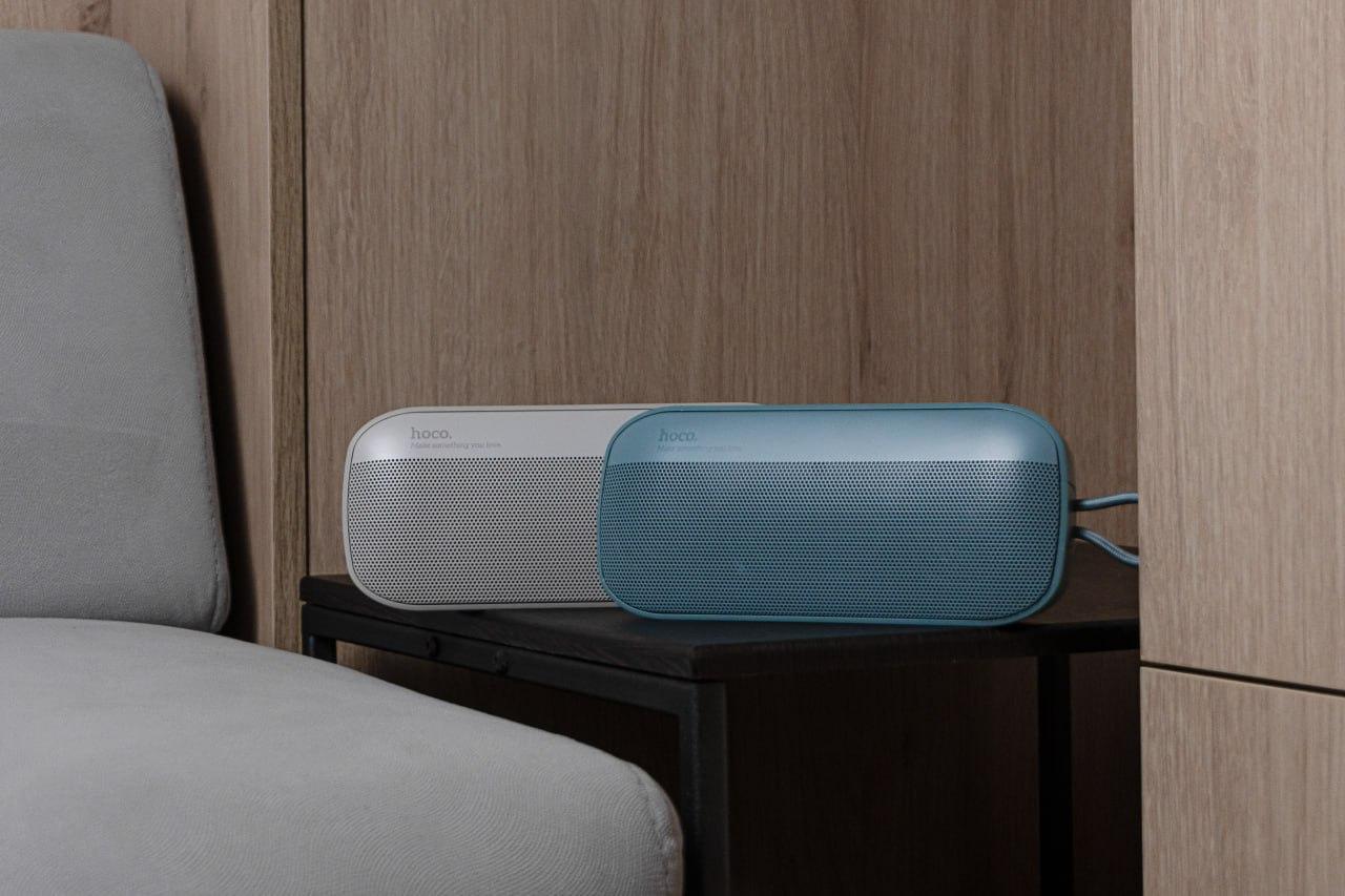 Колонка портативная Hoco HC21 Shadow sports Синий - фото 4 Колонка портативная Hoco HC21 Shadow sports Синий - фото 4