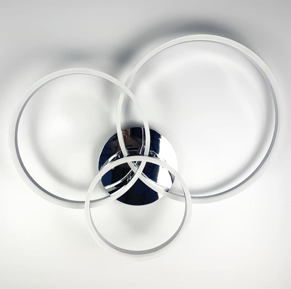 Люстра cтельова LED на 3 кільця Хром (A 8008/3 CH) - фото 6 Люстра cтельова LED на 3 кільця Хром (A 8008/3 CH) - фото 6