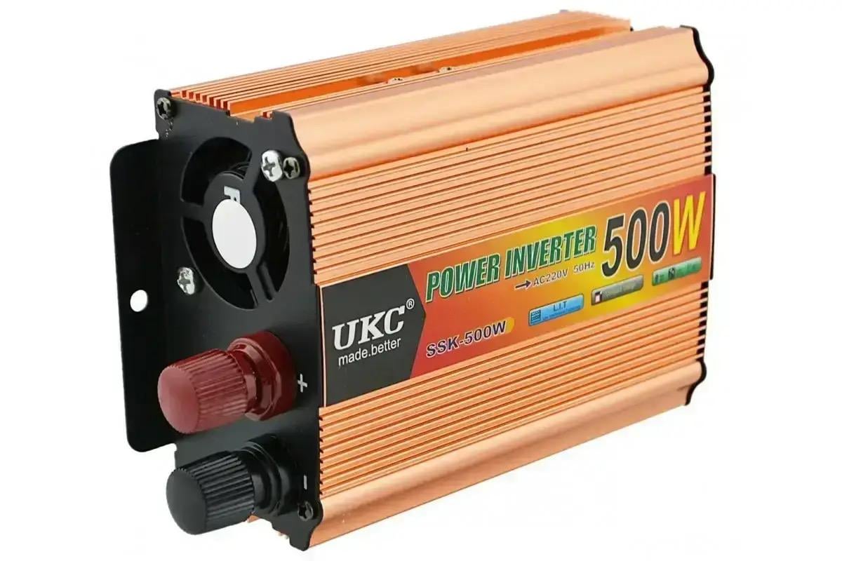 Автомобильный инвертор UKC 500W 12-220V USB 5V защита от перегрева и перегрузки (30824543) - фото 2 Автомобильный инвертор UKC 500W 12-220V USB 5V защита от перегрева и перегрузки (30824543) - фото 2