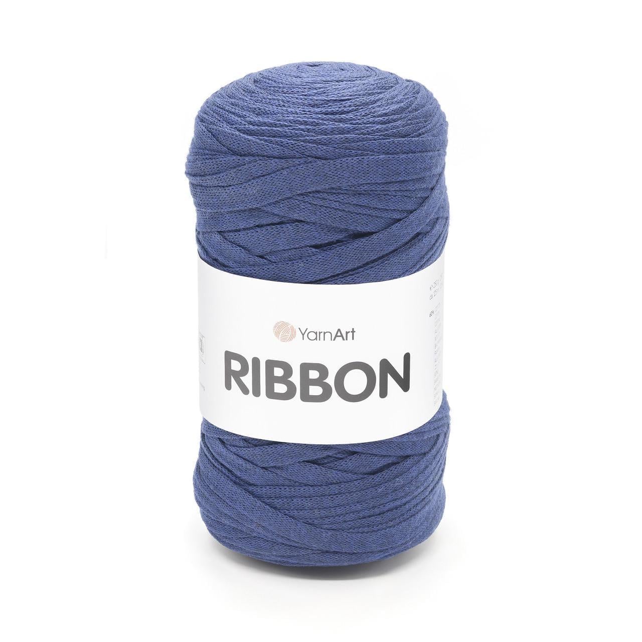 Пряжа стрічкова для макраме YarnArt Ribbon 250 г Темно-синій №784 (2749761115)