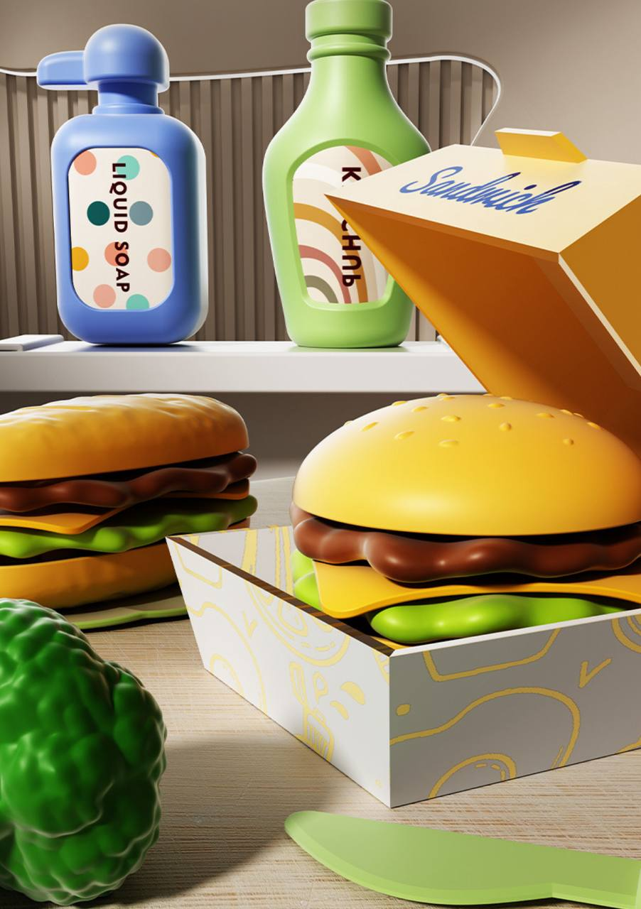 Детская кухня TK Group 928B с водой/паром/светом/звуком 68 предметов Красный (2705727710) - фото 5 Детская кухня TK Group 928B с водой/паром/светом/звуком 68 предметов Красный (2705727710) - фото 5