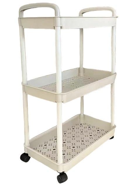 Этажерка напольная RIAS 64206 на колесах 3 яруса 64x36x23,5 см White (3_08794) Этажерка напольная RIAS 64206 на колесах 3 яруса 64x36x23,5 см White (3_08794)