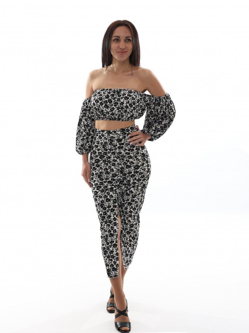 Юбка женская est. 1991 р. 44 Черно-белый (280603-44)