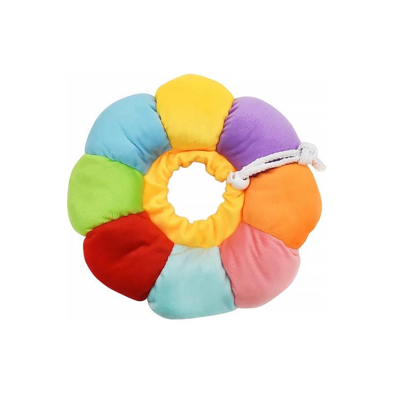 Воротник-подушка для кошек мягкий Taotaopets 028811 S Rainbow