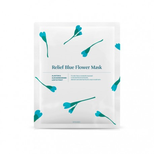 Маска Hyggee Relief Blue Flower Mask с охлаждающим эффектом 35 мл
