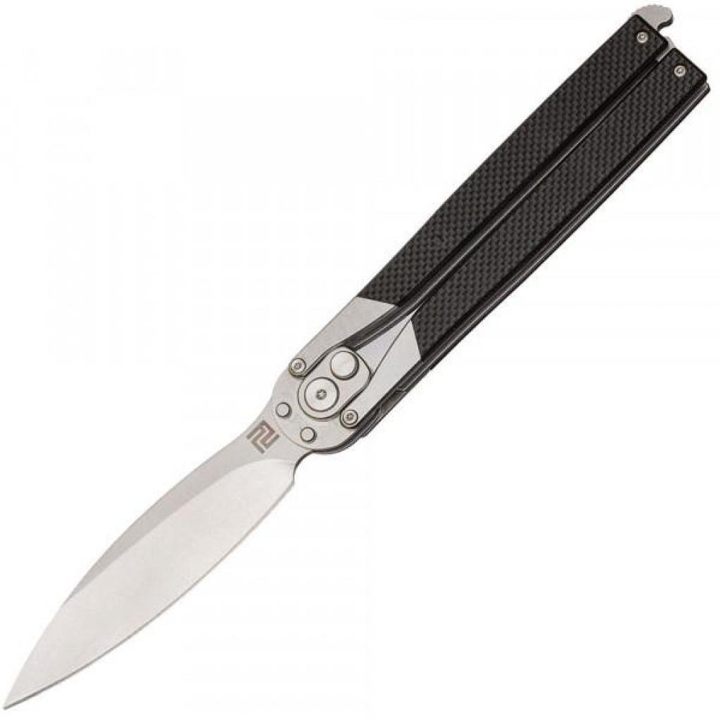 Ніж Artisan Kinetic Balisong D2 G10 Flat Black (1823PL-BKF)