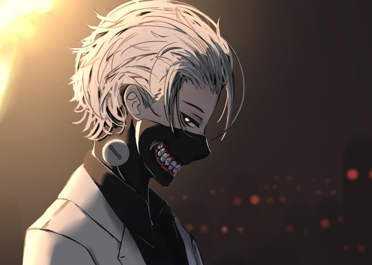 Картина постер Gee! Tokyo Ghoul Токийский гуль кэн канэки 60x40 см TG 09.019