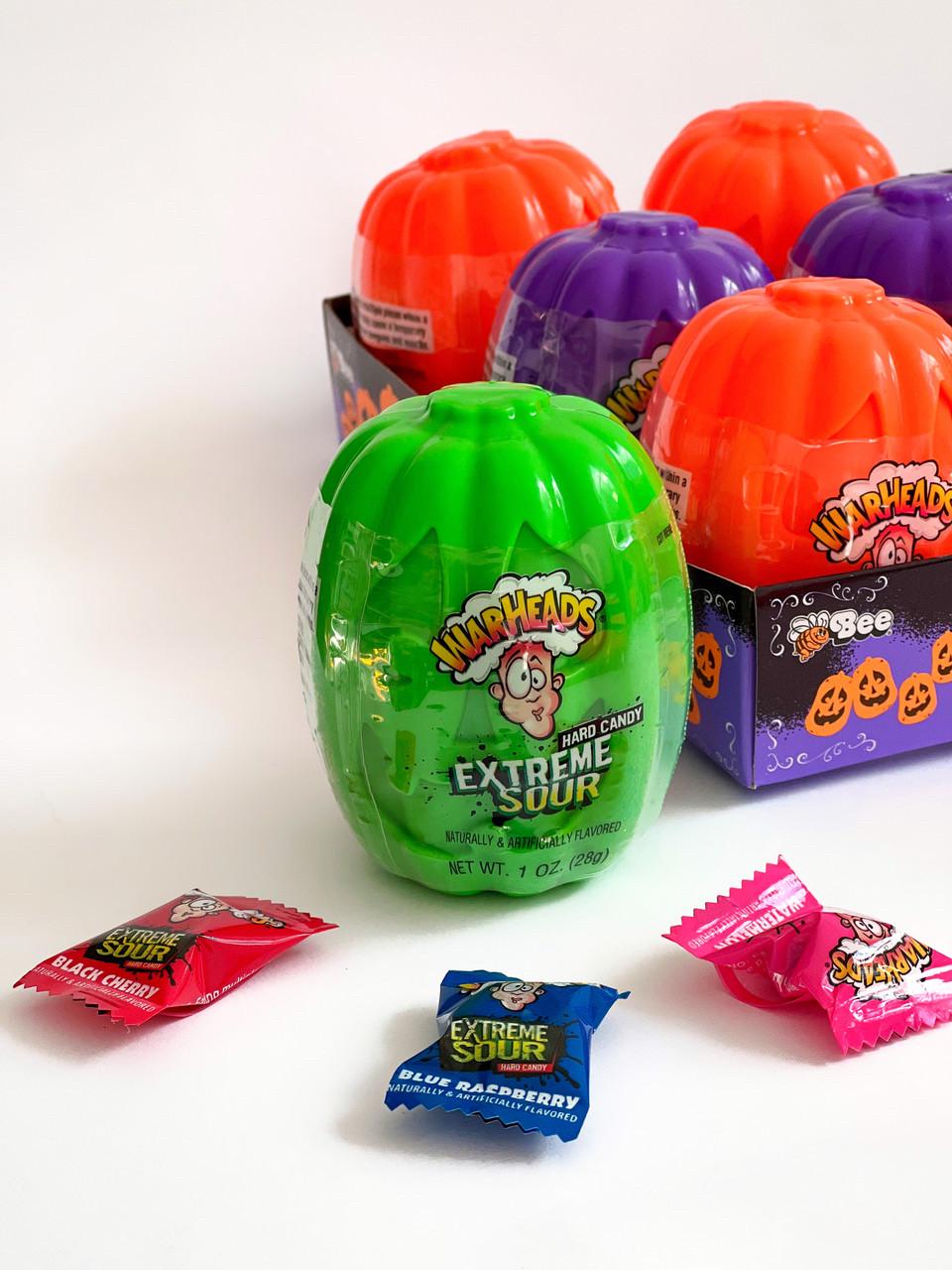 Леденцы Тыква с Кислыми Halloween Warheads Extreme Sour 28 г Зеленый (1694776361)