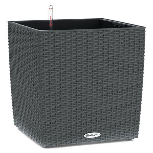 Вазон умный Lechuza Cubico Cottage 40 31 л Серый (15242)