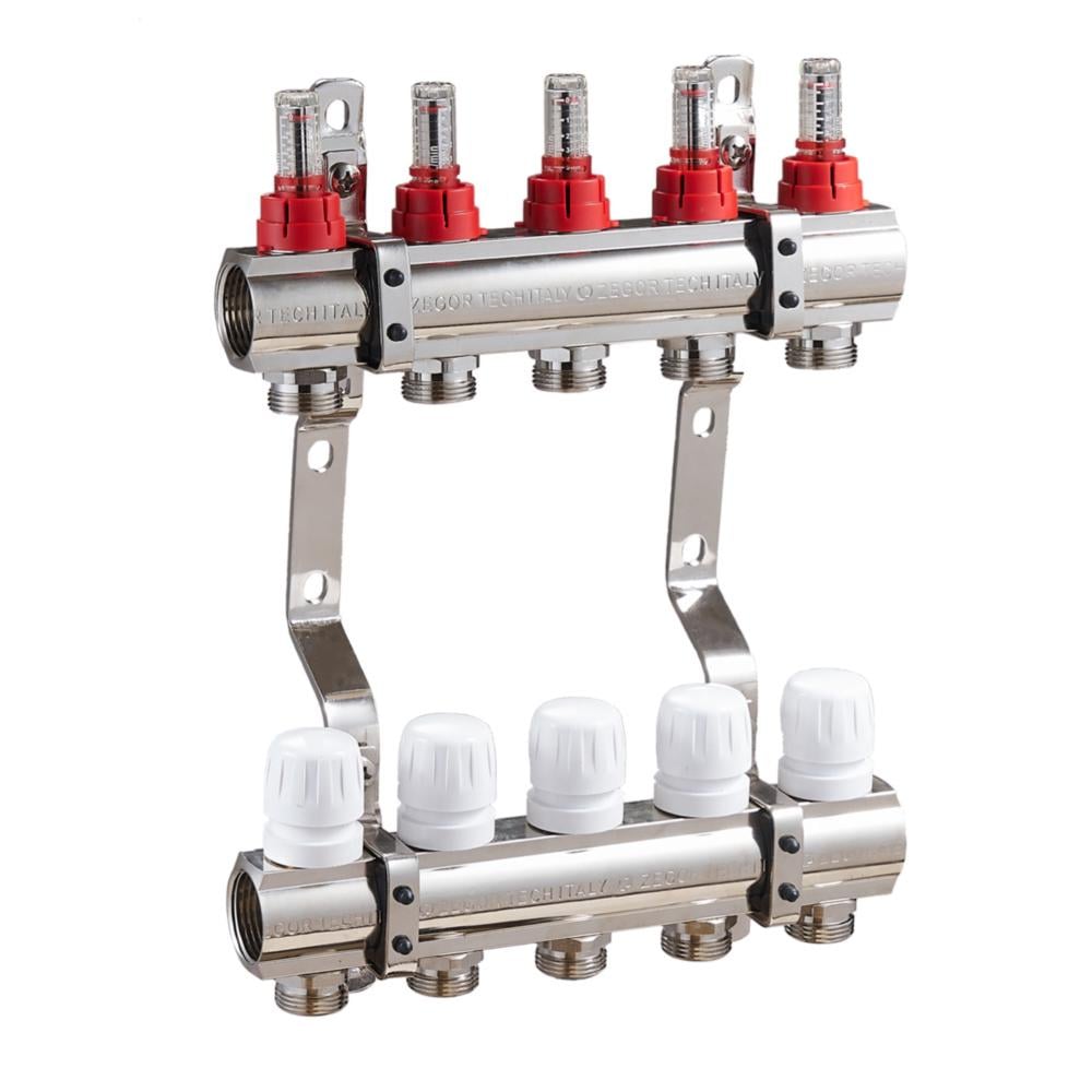 Колекторний вузол з витратомірами Zegor QS-1851 1"х 5 з євроконусом (17725095)