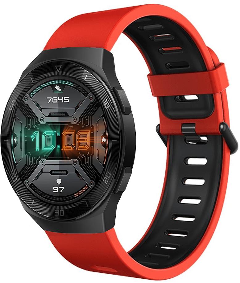 Ремешок Traf для Huawei Watch GT2e 46 мм Orange/Black (20442)