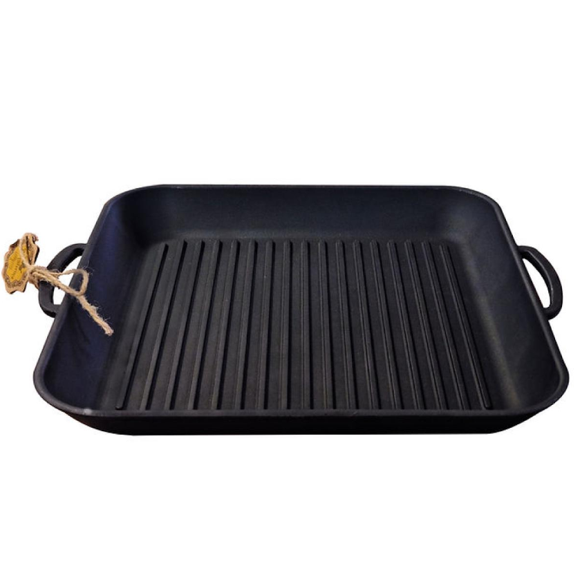 Сковорода-гриль Maysternya чавунна квадратна 35х35х4 см (Т309) Сковорода-гриль Maysternya чавунна квадратна 35х35х4 см (Т309)