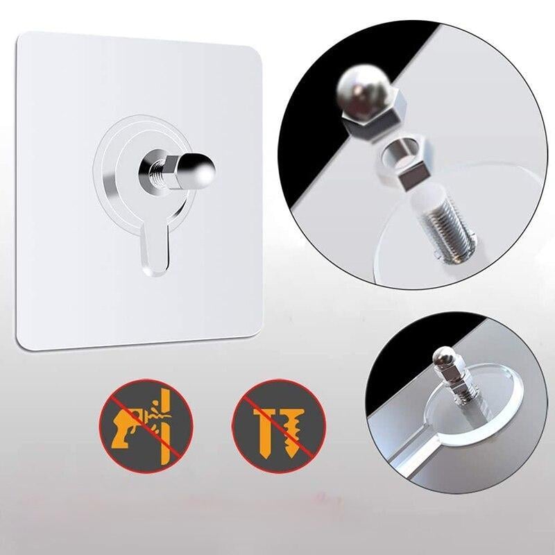 Держатель универсальный без сверления стенок на липучке 10 мм 10 шт. - фото 7