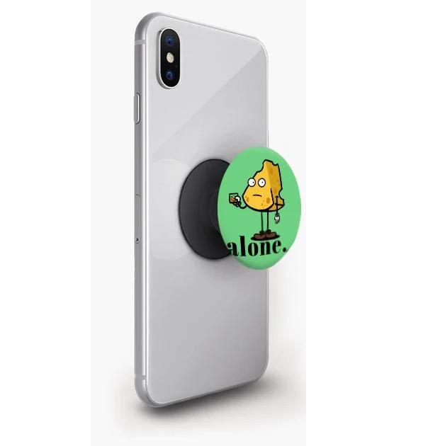 Попсокет для телефона PopSockets Сыр Alone Черный (pop419) - фото 1