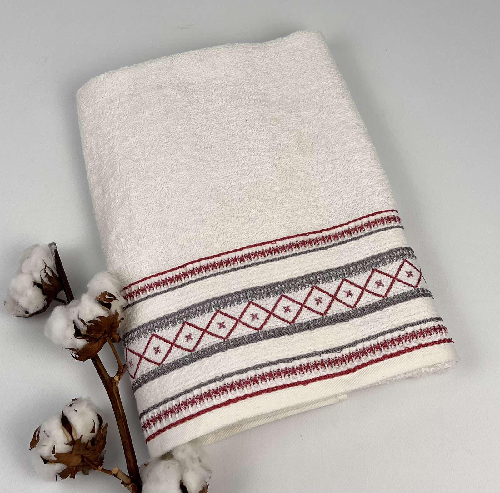 Полотенце Altinbasak Pera Line 70x140 см Белый (CN28500)