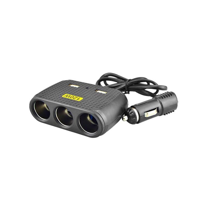 Розгалужувач автомобільний прикурювача Olesson 1512 2USB 12 V-24V (1647399555)