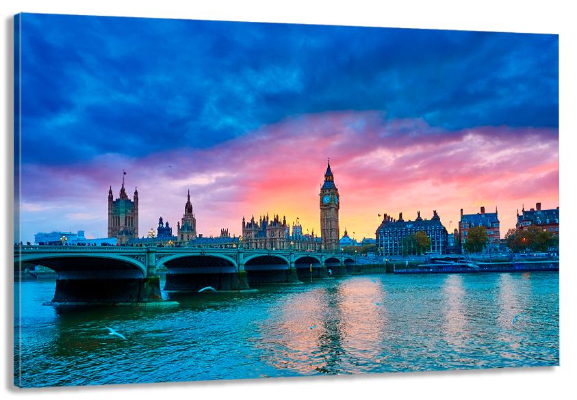 Картина на холсте в гостиную/спальню Великобритания 40х80 см (MLP_231)