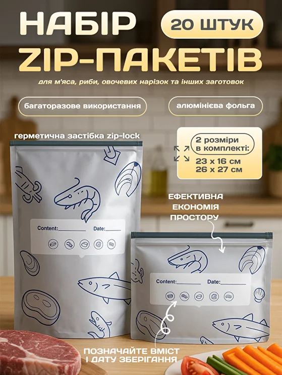Набор zip-пакетов G00369 20 шт. - фото 2 Набор zip-пакетов G00369 20 шт. - фото 2