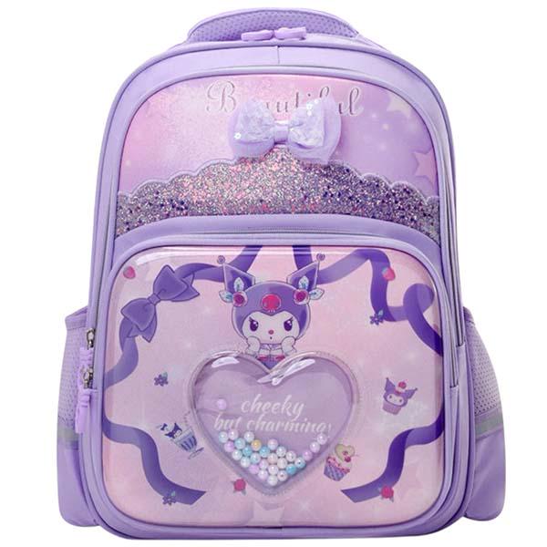 Рюкзак шкільний Kuromi 40х32х20 см Бузковий (ЦБ-00034058)