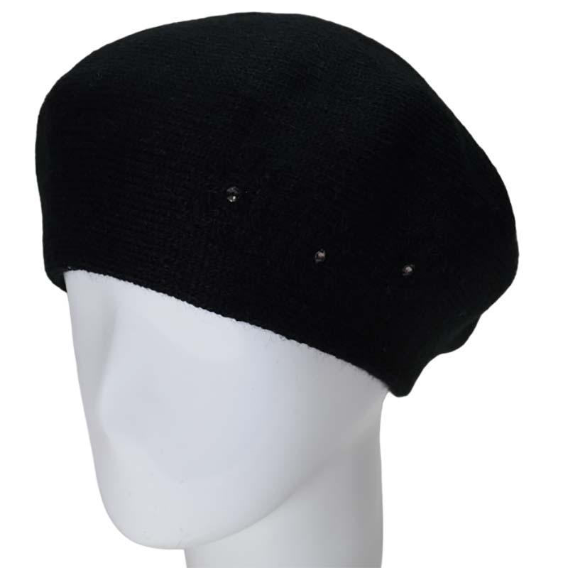 Берет женский Lirus Магна двойной полушерстяной Черный (119071)