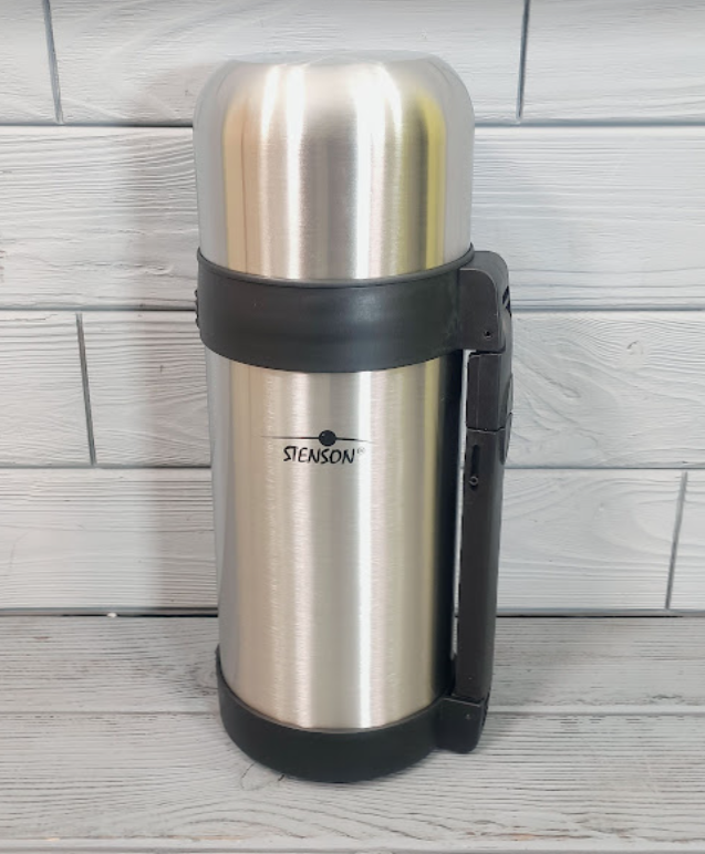 Термос для рідин та їжі Stenson MT-0273 з нержавіючої сталі 1200 мл Сріблястий - фото 2 Термос для рідин та їжі Stenson MT-0273 з нержавіючої сталі 1200 мл Сріблястий - фото 2