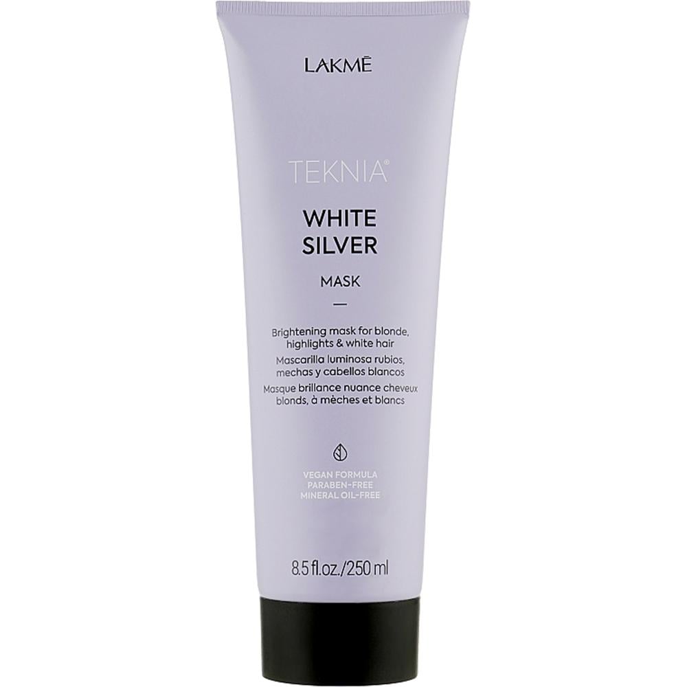 Маска тонувальна Lakme Teknia White Silver Mask для нейтралізації жовтого відтінку 250 мл (44022)