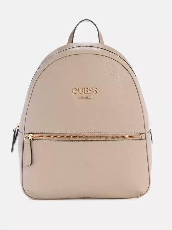 Міський рюкзак жіночий Guess Veeda Logo Backpack Бежевий (2823966885)