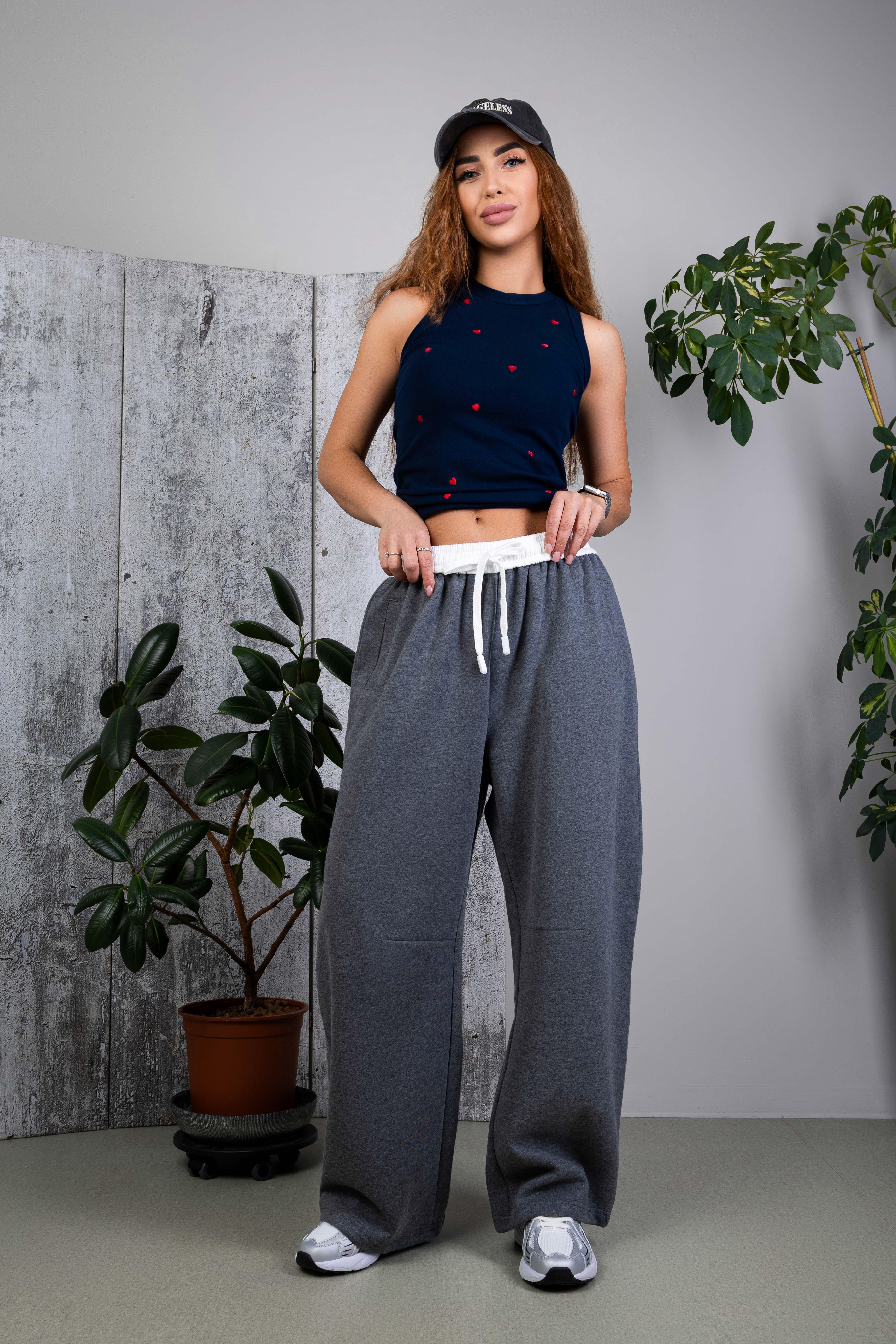 Брюки-палаццо женские Power 345511 M Серый