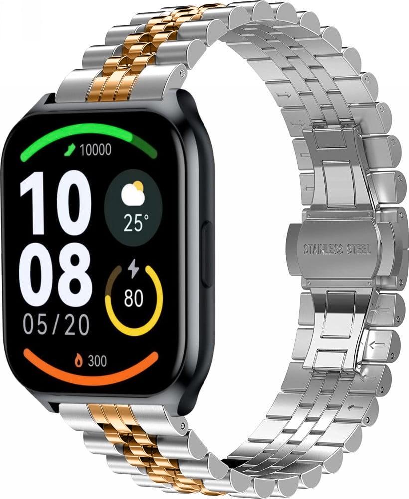 Браслет металлический Stech Line для Haylou Watch 2 Pro LS02 Pro Silver Rose (40804-68)