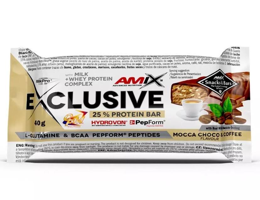 Протеиновый батончик Amix Nutrition Exclusive Protein Bar 40 г Mocha Chocolate Coffee