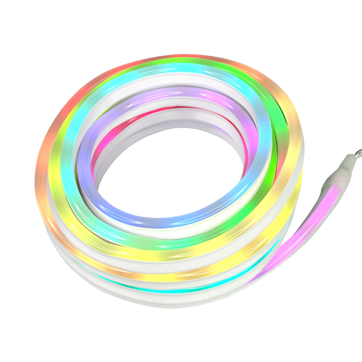 Лента неоновая RGB гибкая с управлением по телефону и пульту 5 м (GFW-05)