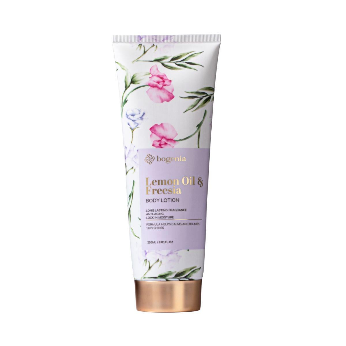 Лосьйон для тіла Bogenia Body Lotion Lemon Oil & Freesia заспокійливий 236 мл (444 004)