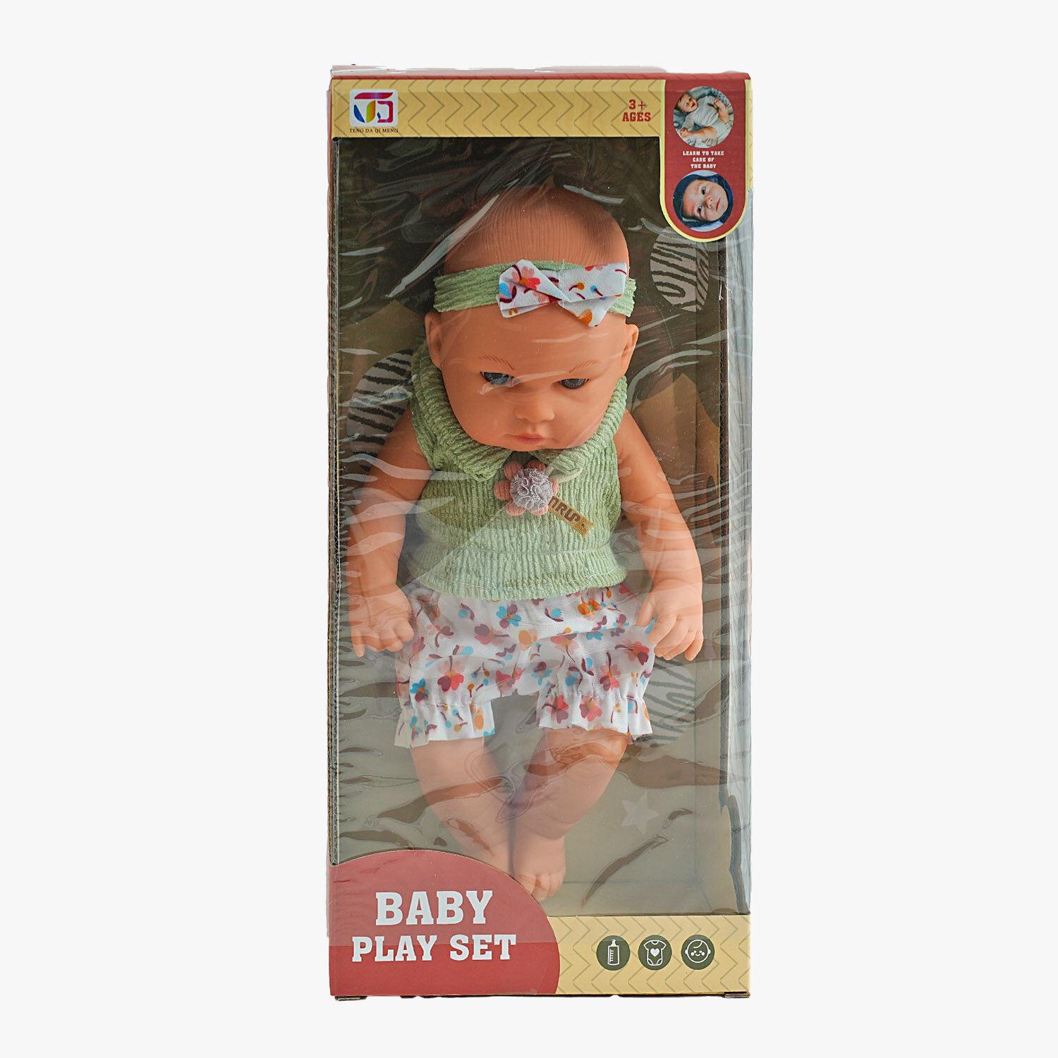 Пупс Baby Play Set из плотной резины съемная одежда 31 см (154352)