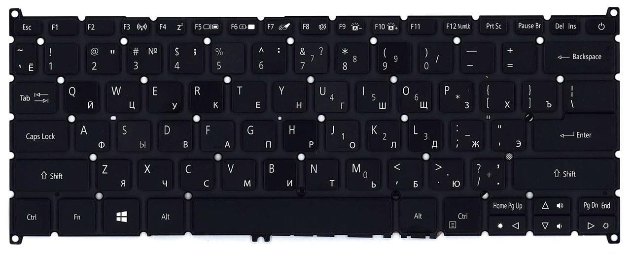 Клавиатура для ноутбука Acer Aspire S5-371 матовая (NK.I131S.01V)