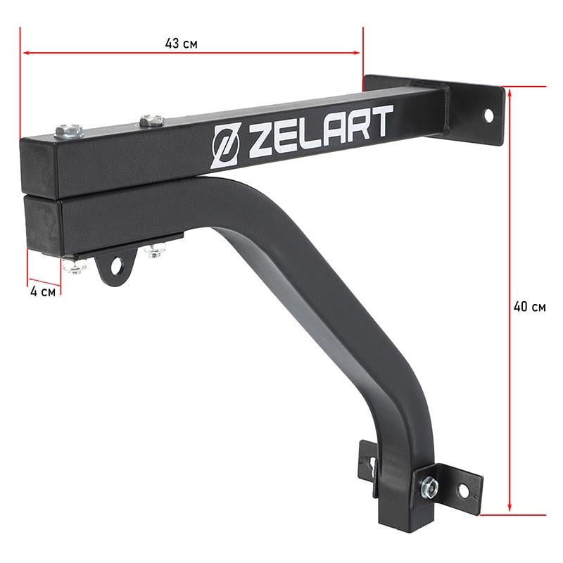 Крепление настенное BO-9645 с крюком для боксерского мешка Черный (37363168) - фото 14