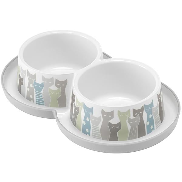 Миска подвійна для котів Moderna Double Trendy Dinner Maasai 2х350 мл (H136027BE)