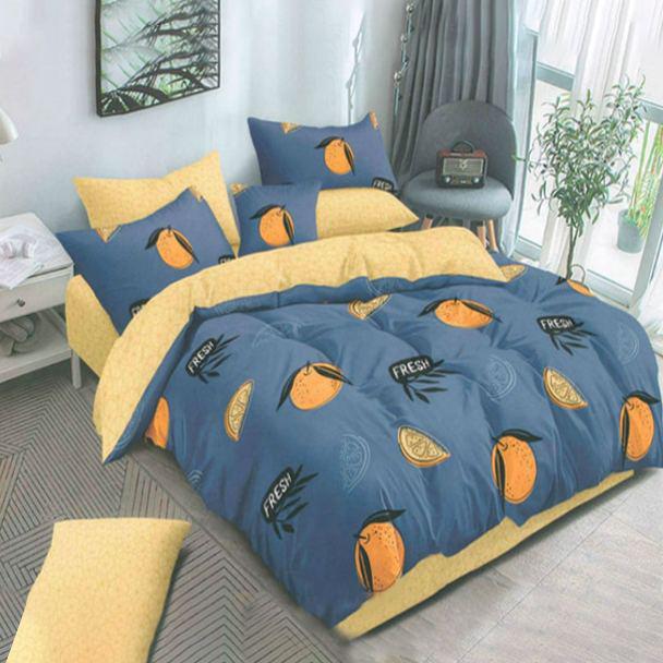 Комплект постільної білизни Сатин Двуспальний 50x70 см (8248765)